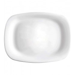 Prato Retangular 33cm por 24cm Grangusto Vidro Opalino Bormioli Rocco